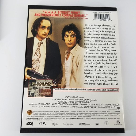 Al Pacino Movie 3 DVD Box Set Collection Devils Advocate Dog Day Afternoon Heat - Picture 7 of 11